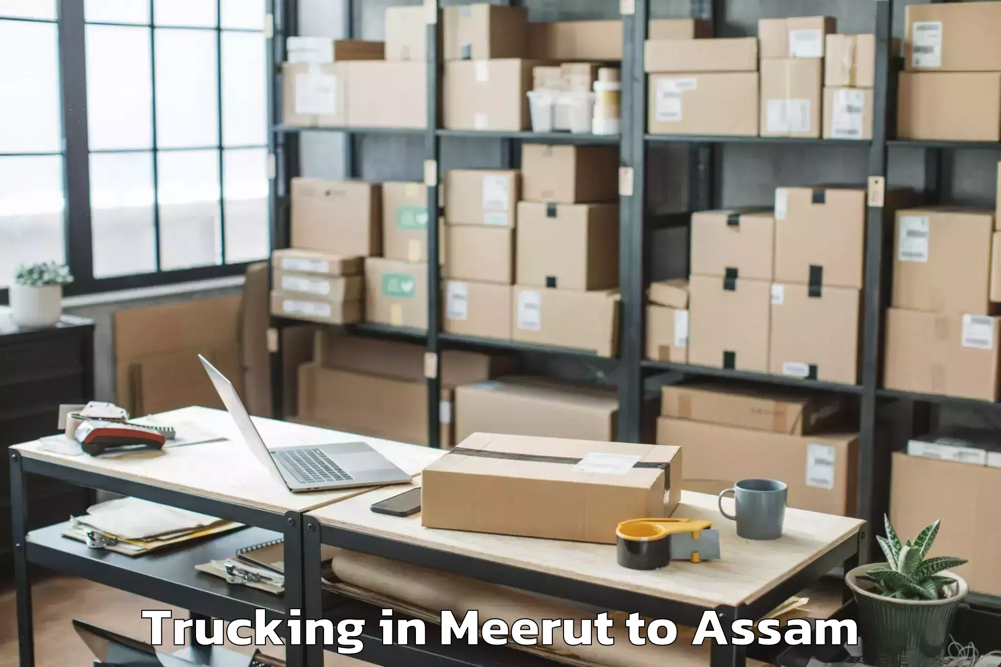 Meerut to Namrup Trucking Booking